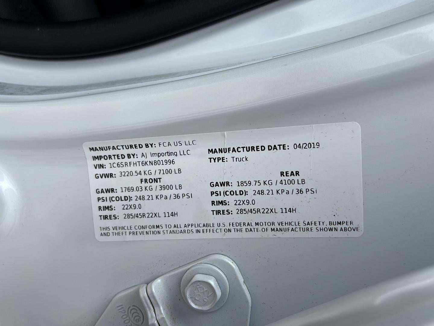 2019 RAM 1500 Limited