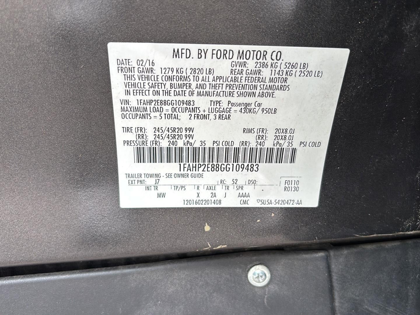 2016 Ford Taurus SEL