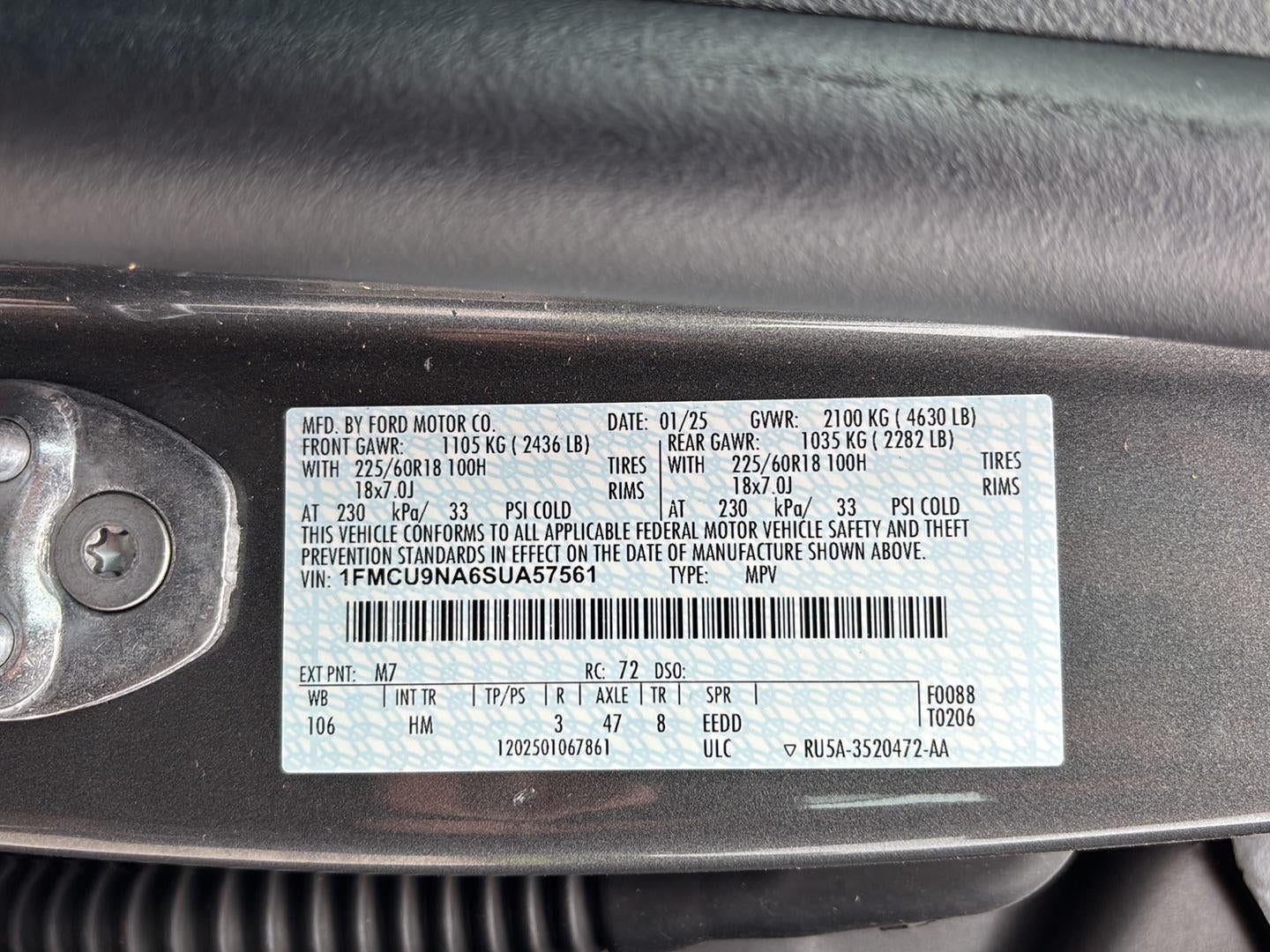 2025 Ford Escape ST-Line Select