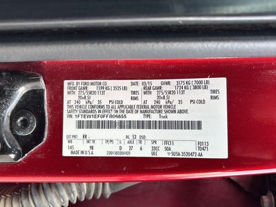 2015 Ford F-150 Platinum