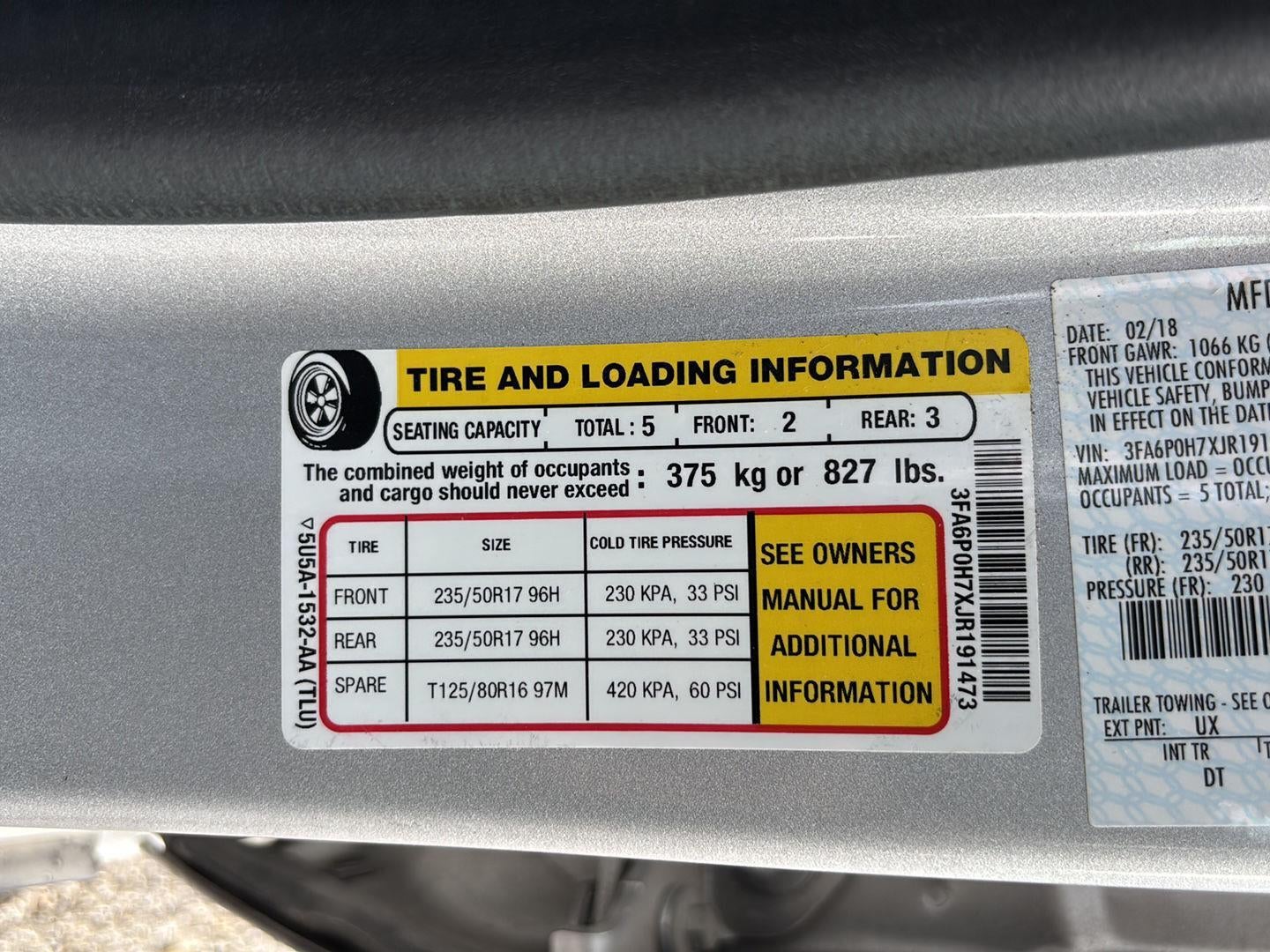 2018 Ford Fusion SE
