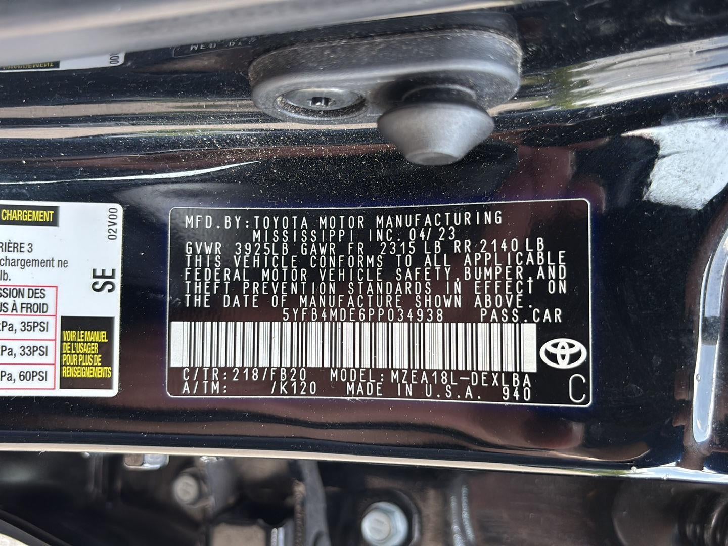 2023 Toyota Corolla LE