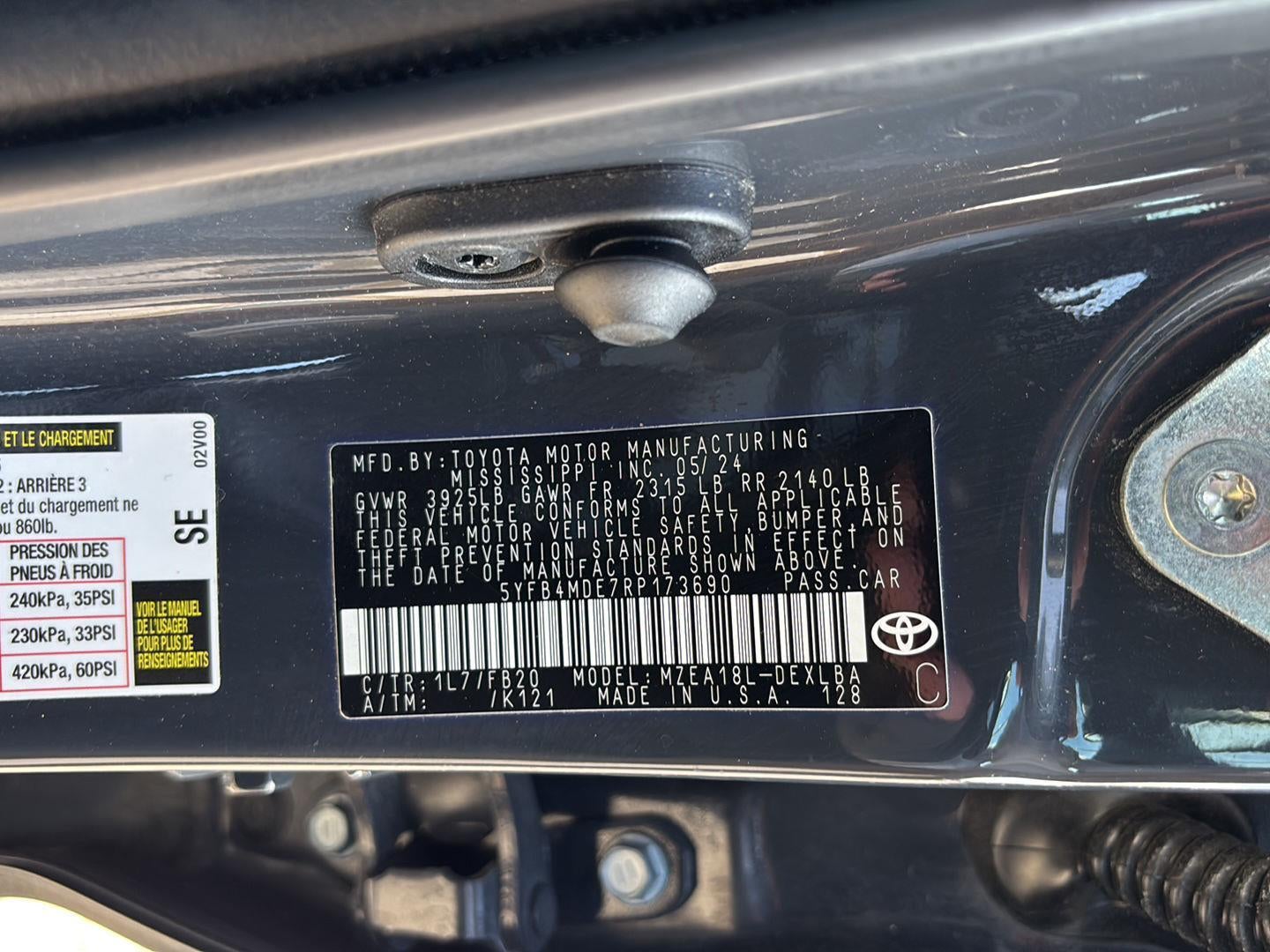 2024 Toyota Corolla LE