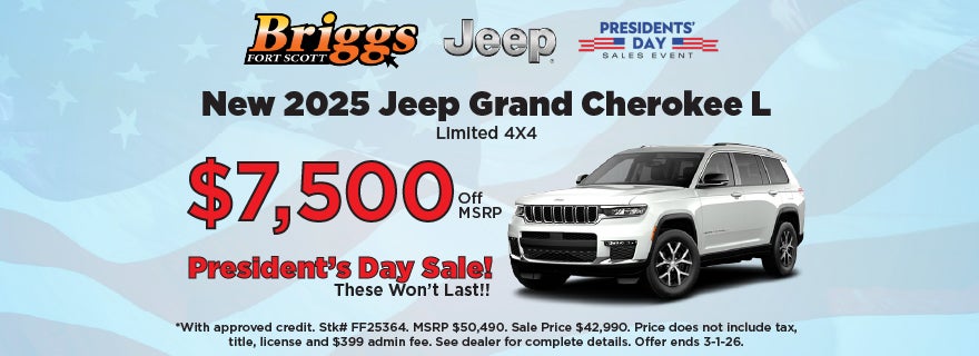New 2025 Jeep Grand Cherokee L Limited 4x4